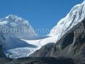 Glaciers above Gurudongmar Lake