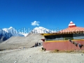 Temple beside Gurudongmar Lake